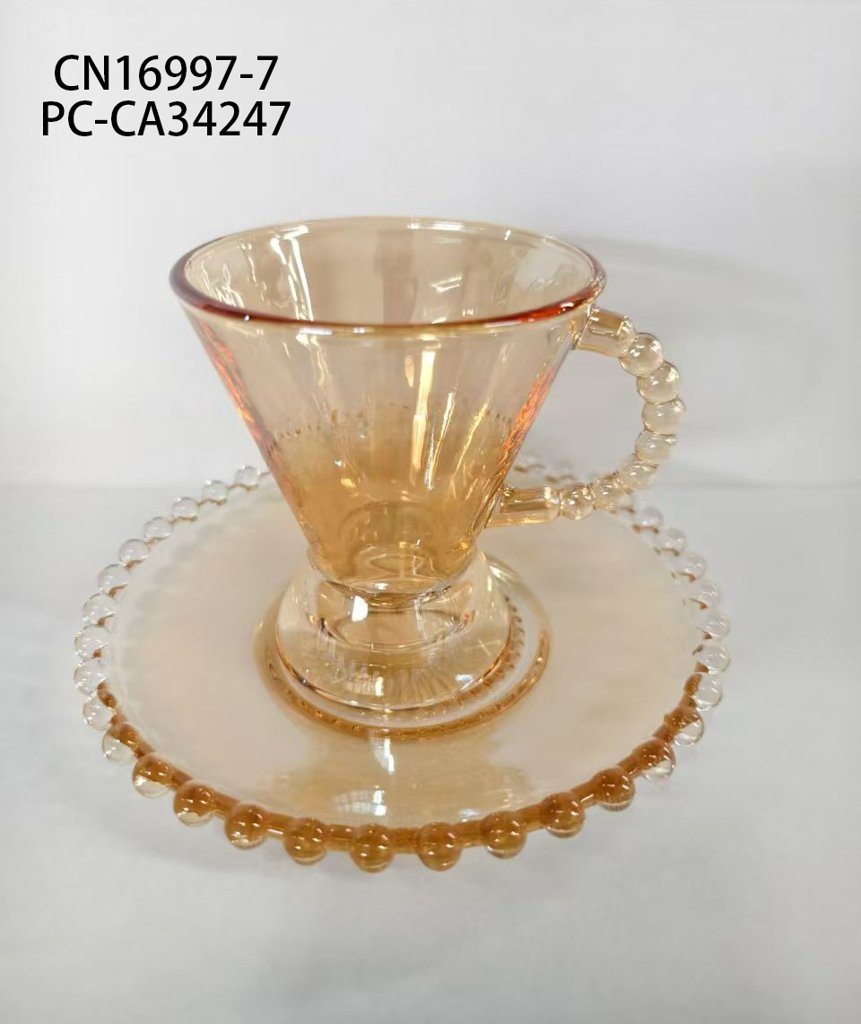 [PC-CA34247] set de café para 6 personas con taza y plato