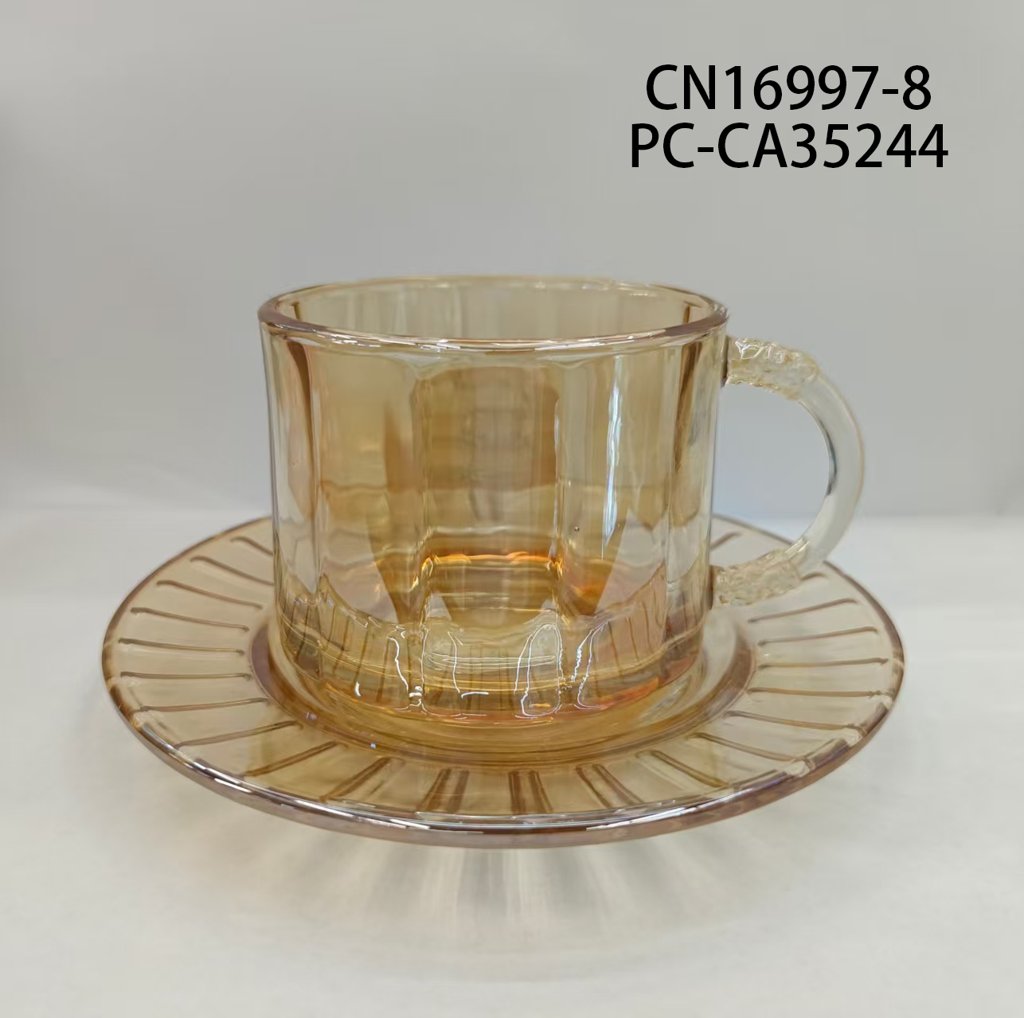 [PC-CA35244] set de café para 6 personas con taza y plato