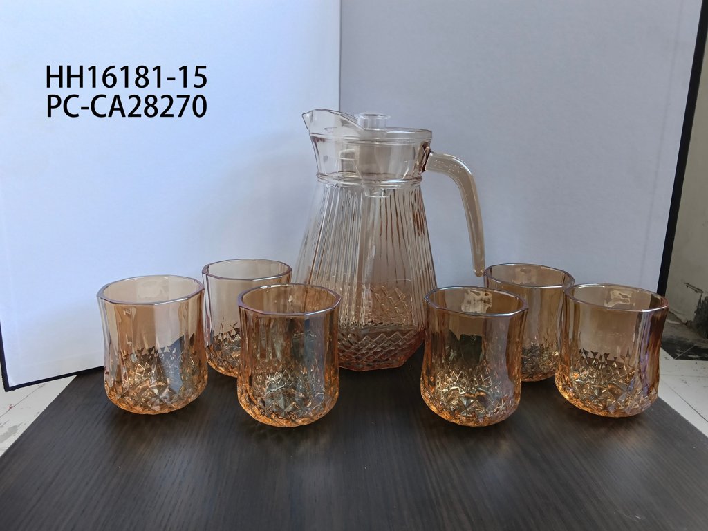 Juego de jarra y vasos x7