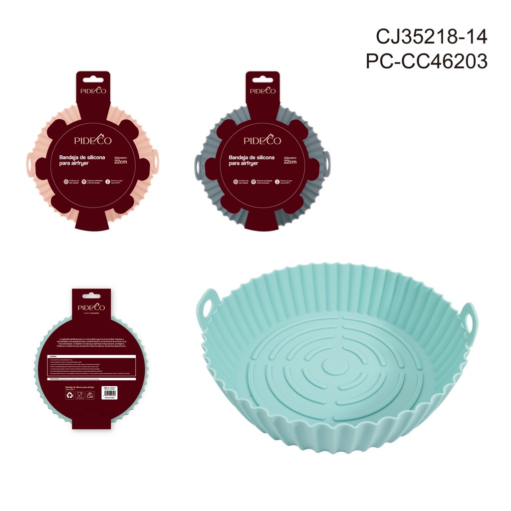 [PC-CC46203] Bandeja Redonda de Silicona para Freidora de Aire