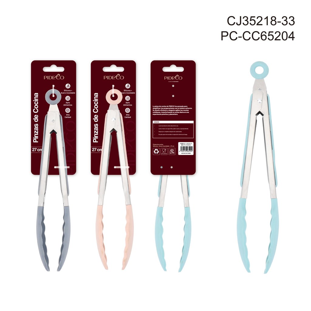 [PC-CC65204] Pinza de Cocina de Silicona de 9 Pulgadas