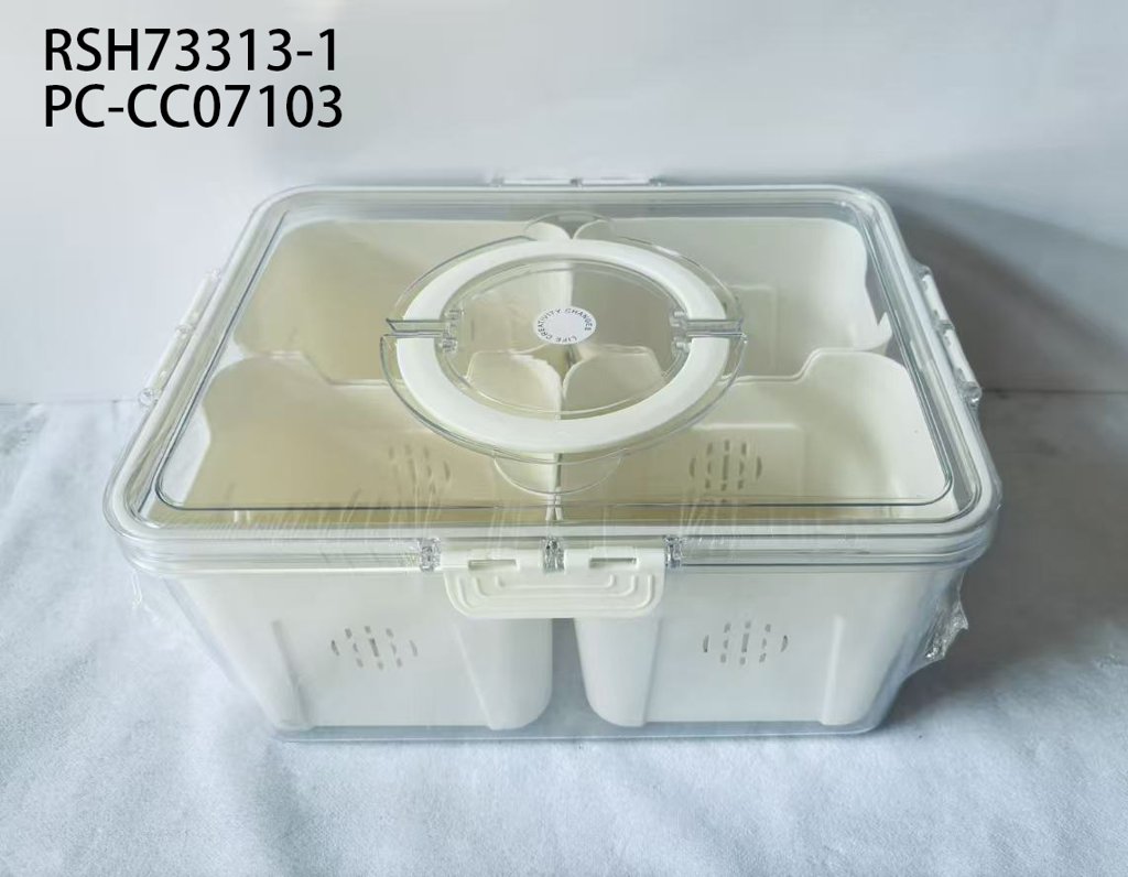 [PC-CC07103] Contenedor hermético con 4 divisiones