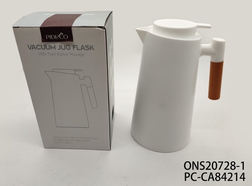 Jarra térmica con asa de madera