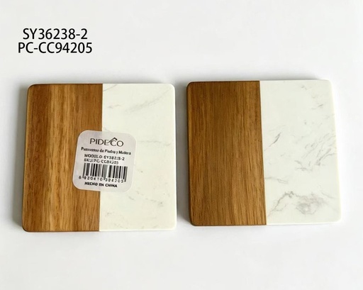 Posavasos de Piedra y Madera